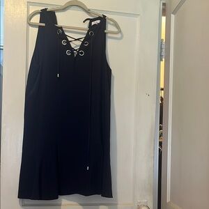 Parker Black Halter Mini Sundress